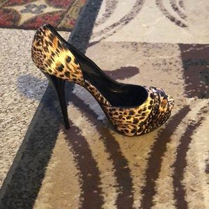 Animal print heels